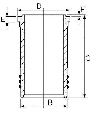 GOETZE ENGINE 1445088000 -  Гильза цилиндра